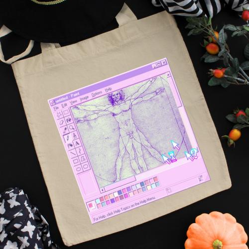 Torba bawełniana David michelangelo face