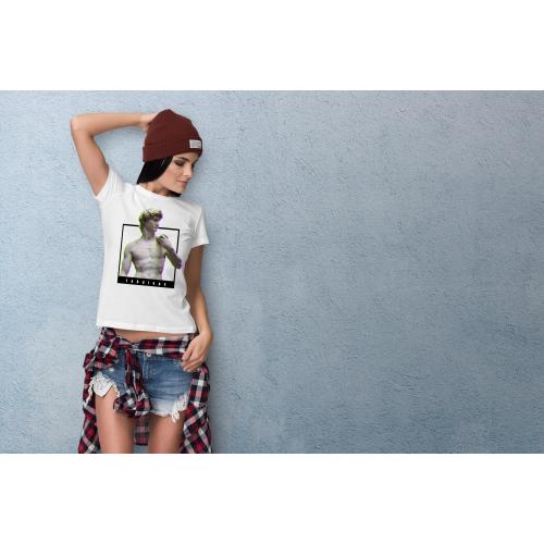 T-shirt lady slim DTG cactus