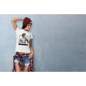T-shirt lady slim DTG cactus