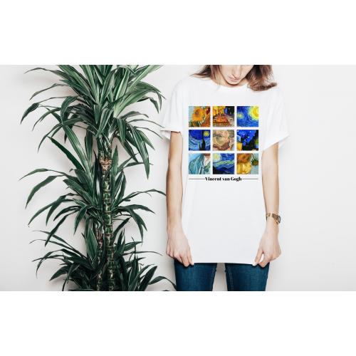 T-shirt lady slim DTG cactus
