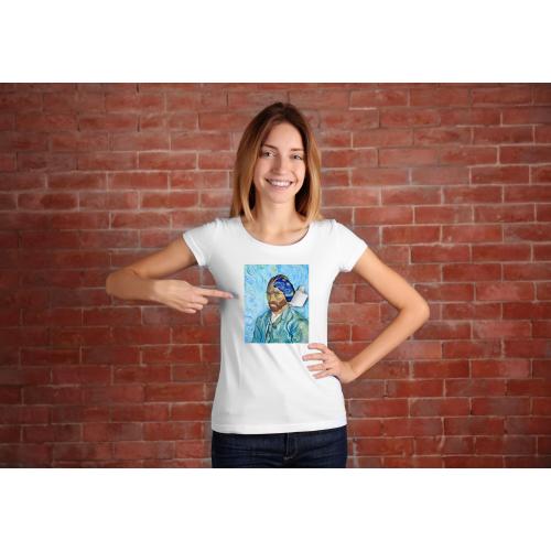 T-shirt lady slim DTG cactus