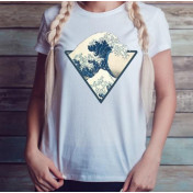 T-shirt lady slim DTG cactus