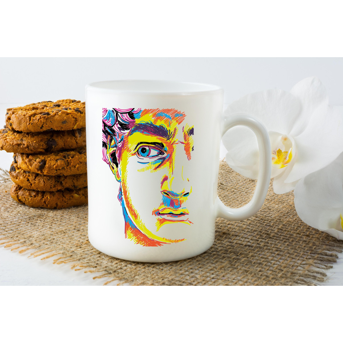 Kubek z nadrukiem najlepsza dziewczyna flowers