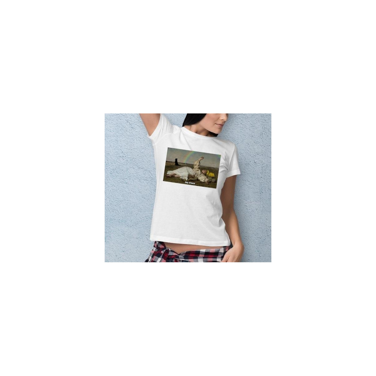 T-shirt lady slim DTG cactus