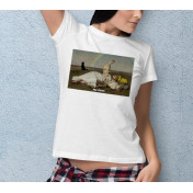 T-shirt lady slim DTG cactus