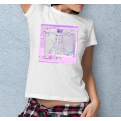 T-shirt lady slim DTG cactus