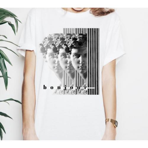 T-shirt lady slim DTG cactus