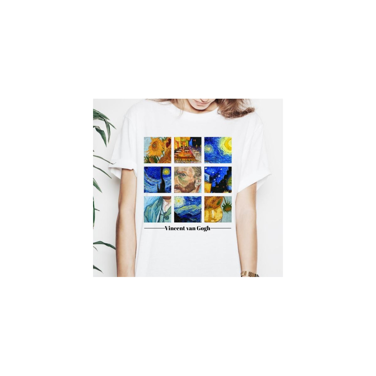 T-shirt lady slim DTG cactus