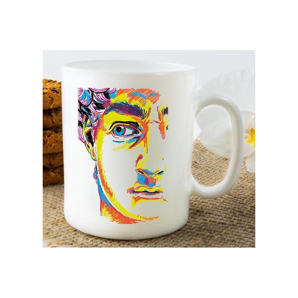 Kubek z nadrukiem najlepsza dziewczyna flowers