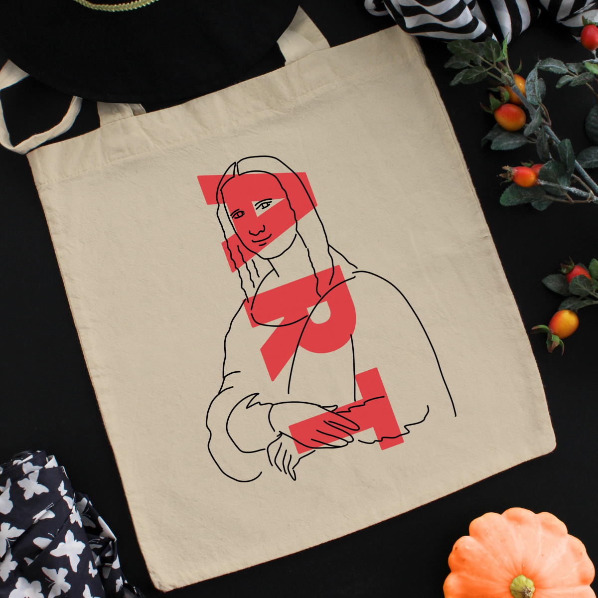 Torba bawełniana ecri owl