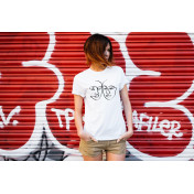 T-shirt lady slim DTG  van gogh