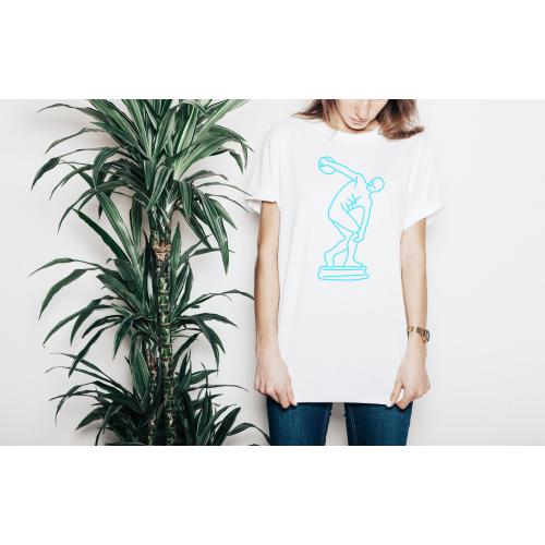 T-shirt lady slim DTG Venus Neon