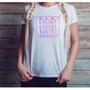 T-shirt lady slim DTG Venus Neon