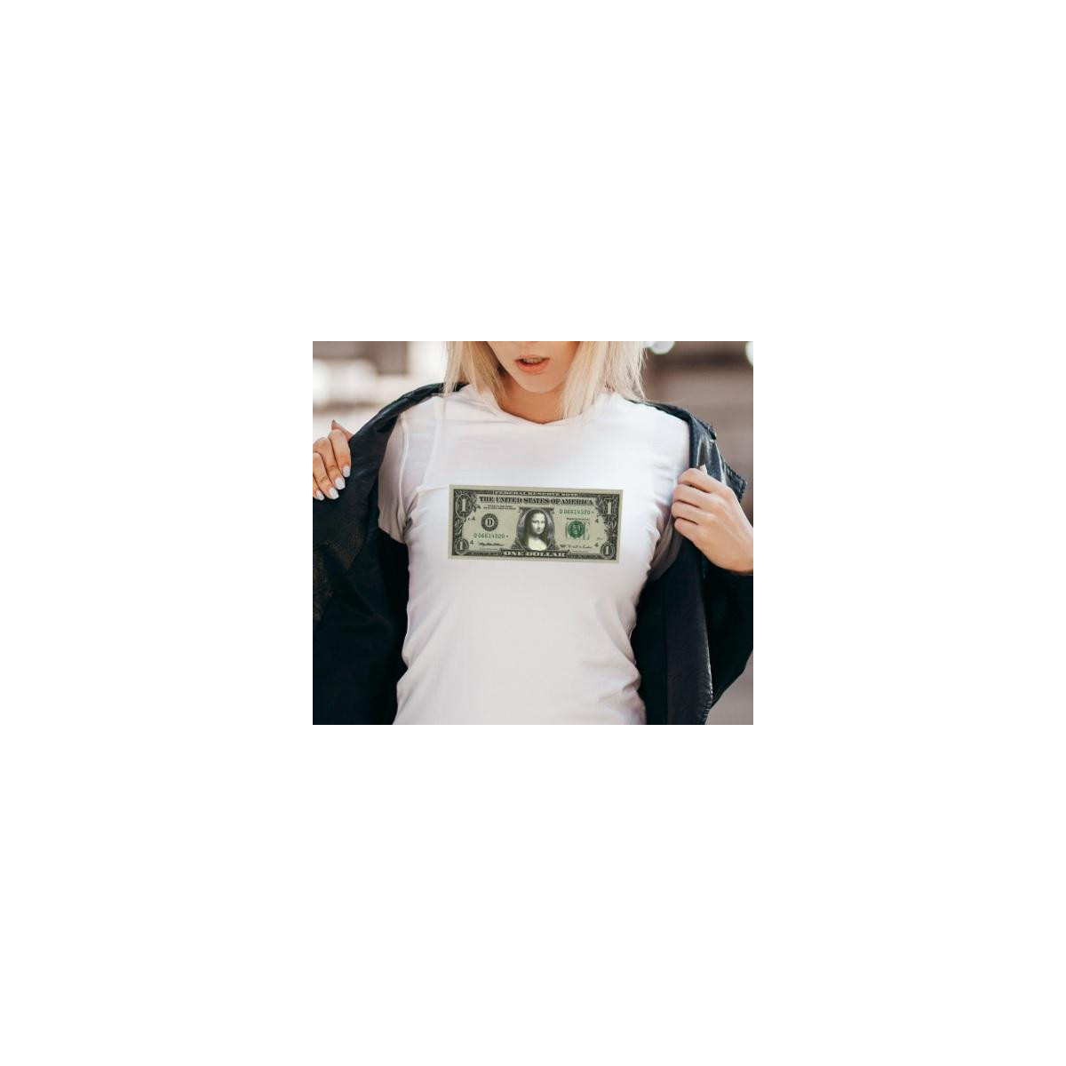 T-shirt lady slim DTG  van gogh