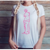 T-shirt lady slim DTG  van gogh