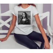 T-shirt lady slim DTG  van gogh