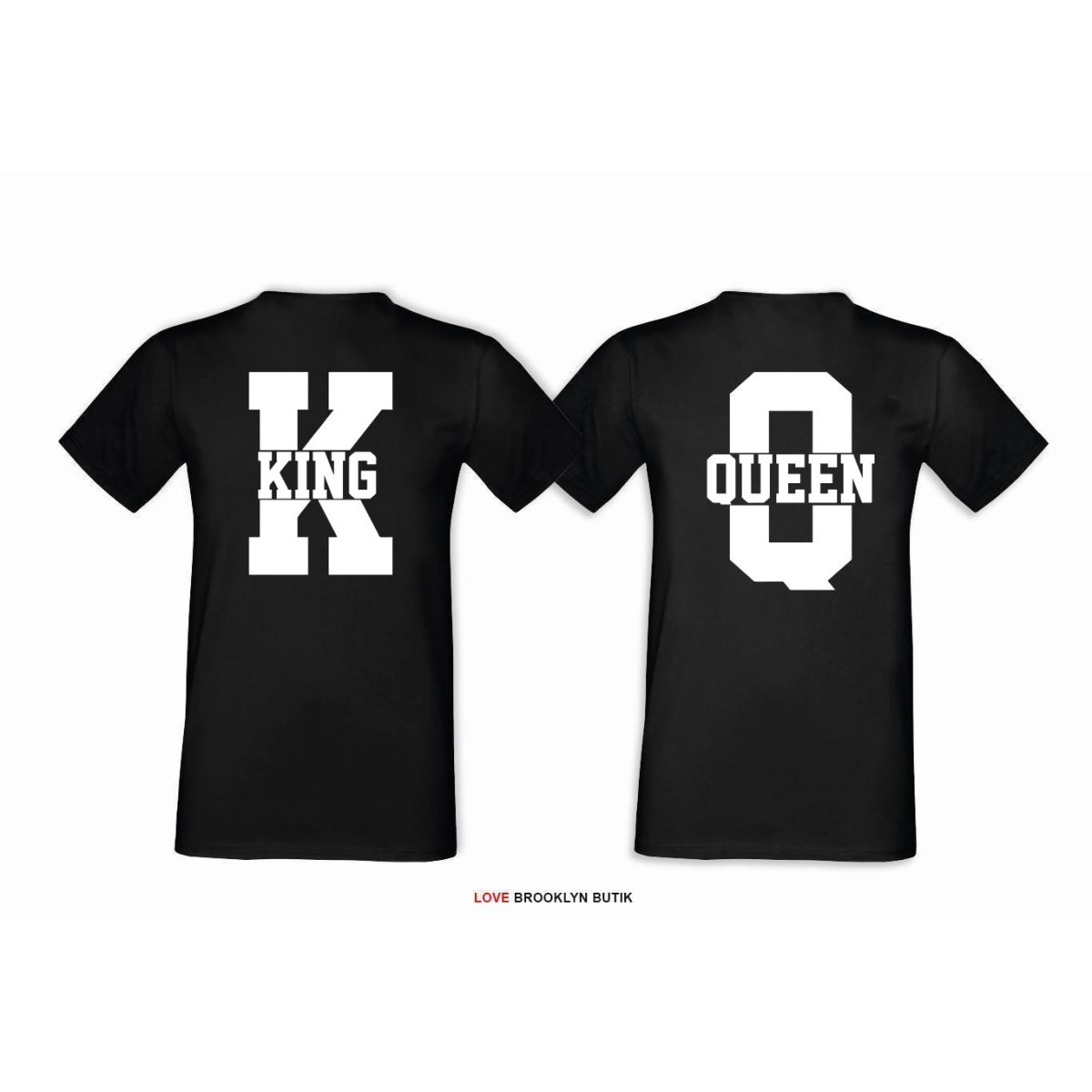 T-shirt DLA PAR 2 SZT BONNIE & CLYDE GOLD napis z tyłu