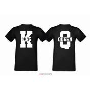 T-shirt DLA PAR 2 SZT BONNIE & CLYDE GOLD napis z tyłu