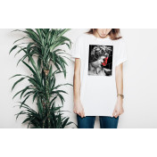 T-shirt lady slim DTG  van gogh