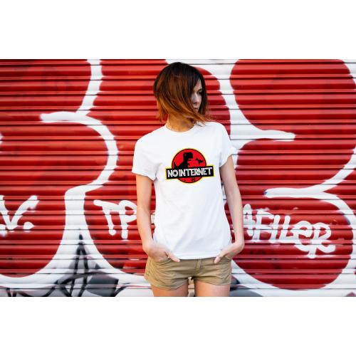 T-shirt lady slim DTG  van gogh