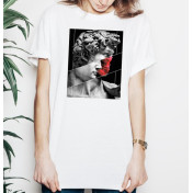 T-shirt lady slim DTG  van gogh