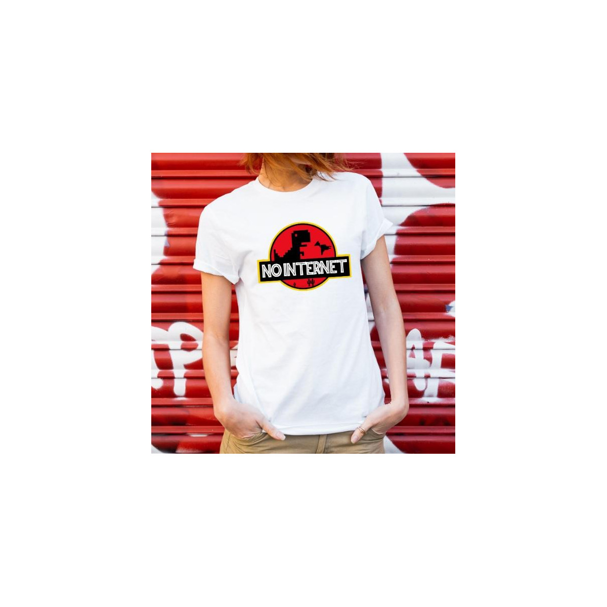 T-shirt lady slim DTG  van gogh