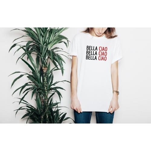 T-shirt lady slim DTG  van gogh