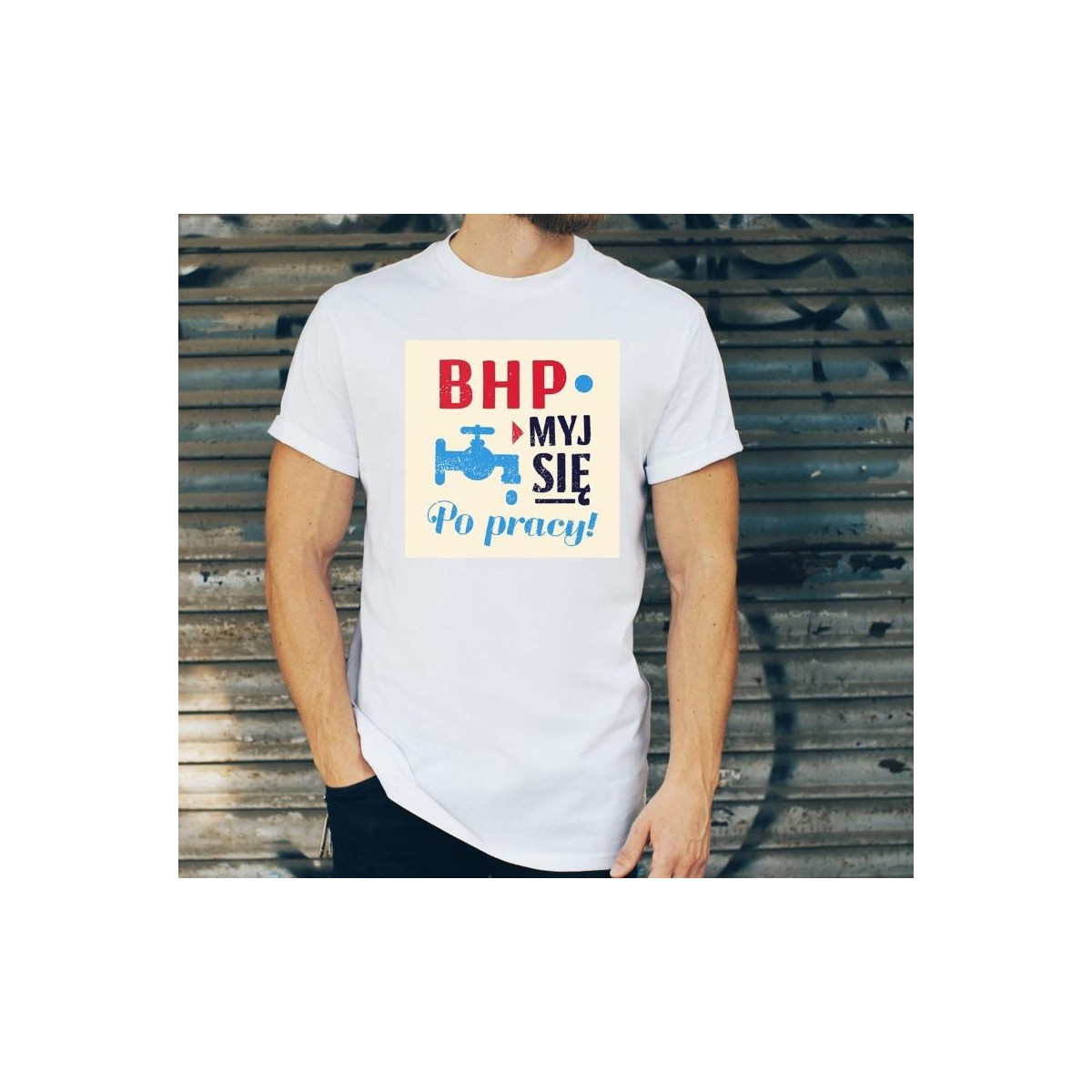 T-shirt oversize DTG społem PRL