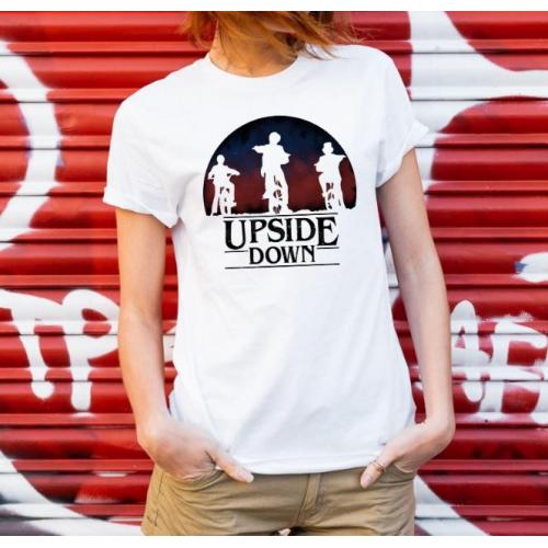 T-shirt lady slim DTG stranger things promise