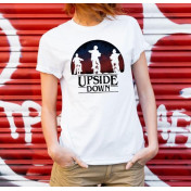 T-shirt lady slim DTG stranger things promise
