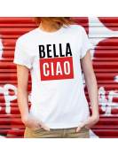 T-shirt lady slim DTG  bella ciao