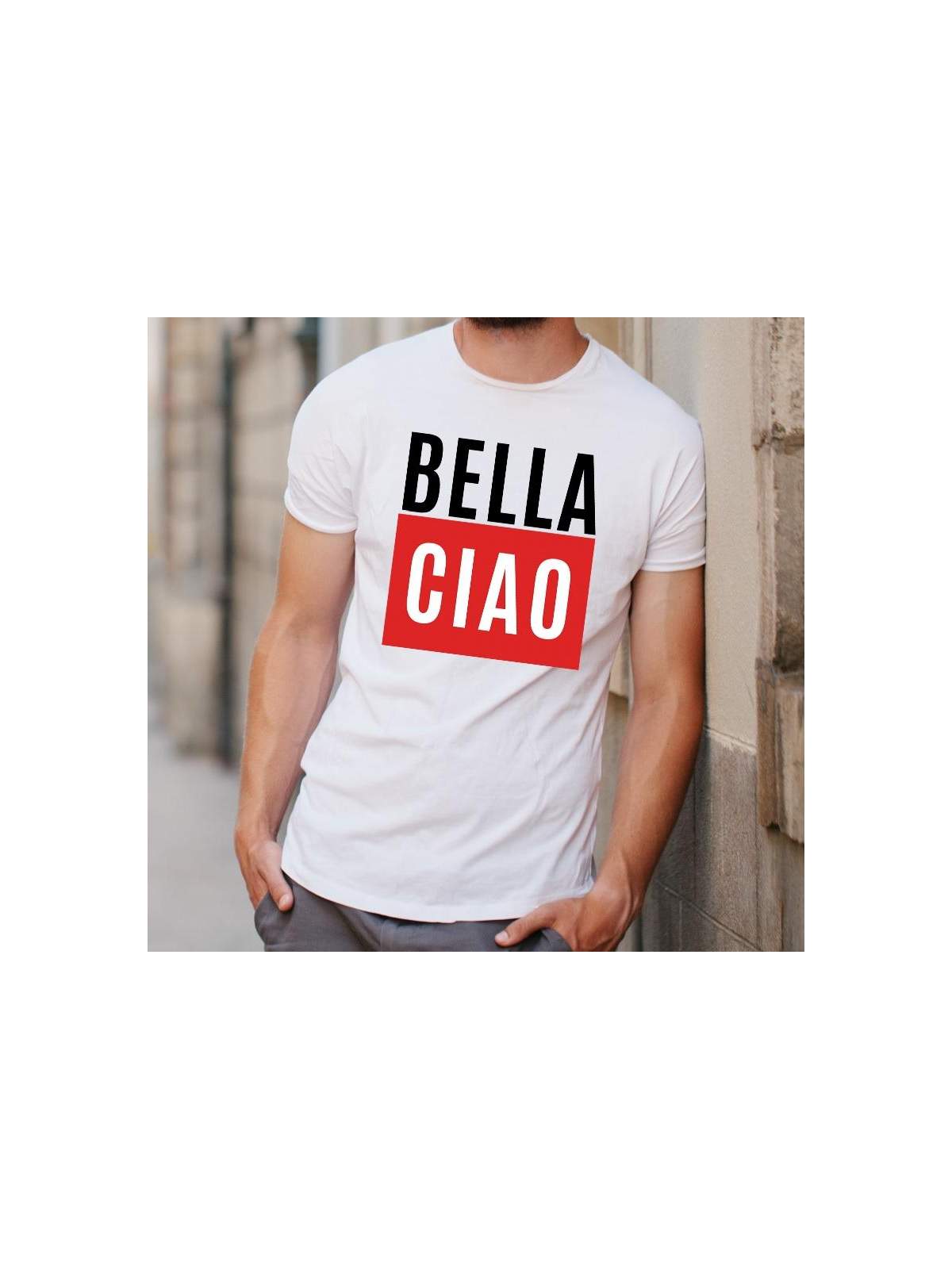 T-shirt oversize DTG la casa de papel maska