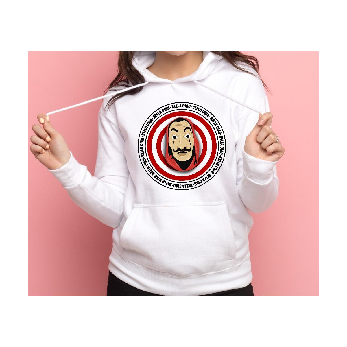 Bluza z kapturem szara profesor