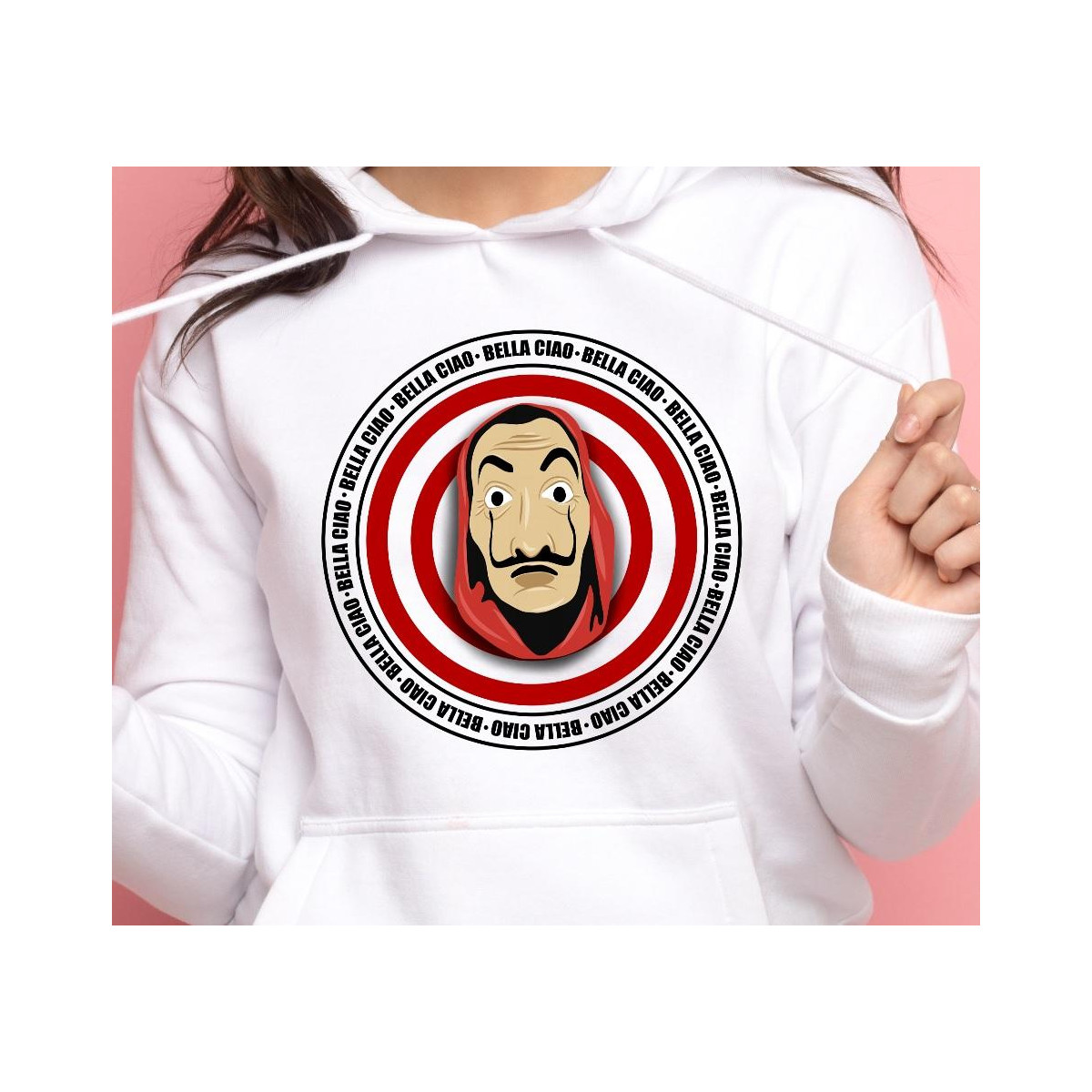 Bluza z kapturem szara profesor