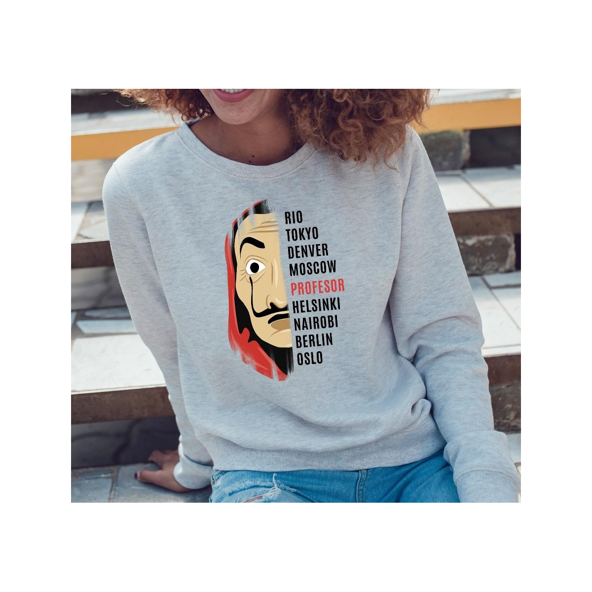 Bluza oversize szara  Friends mirow