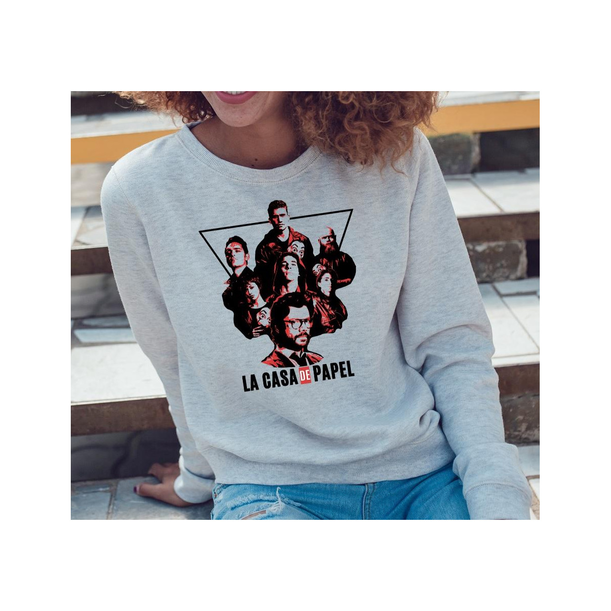 Bluza oversize szara  Profesor