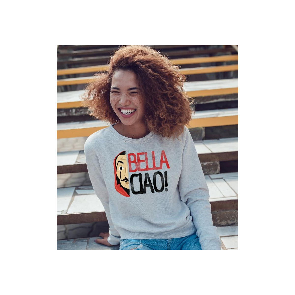 Bluza oversize szara  Profesor