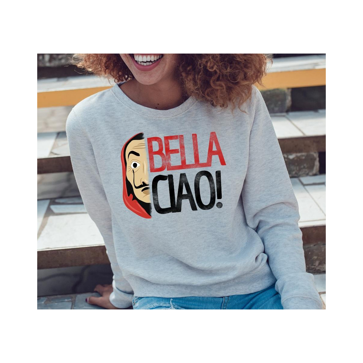 Bluza oversize szara  Profesor