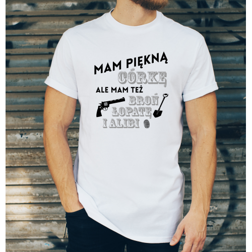 T-shirt oversize DTG mam piękną córkę