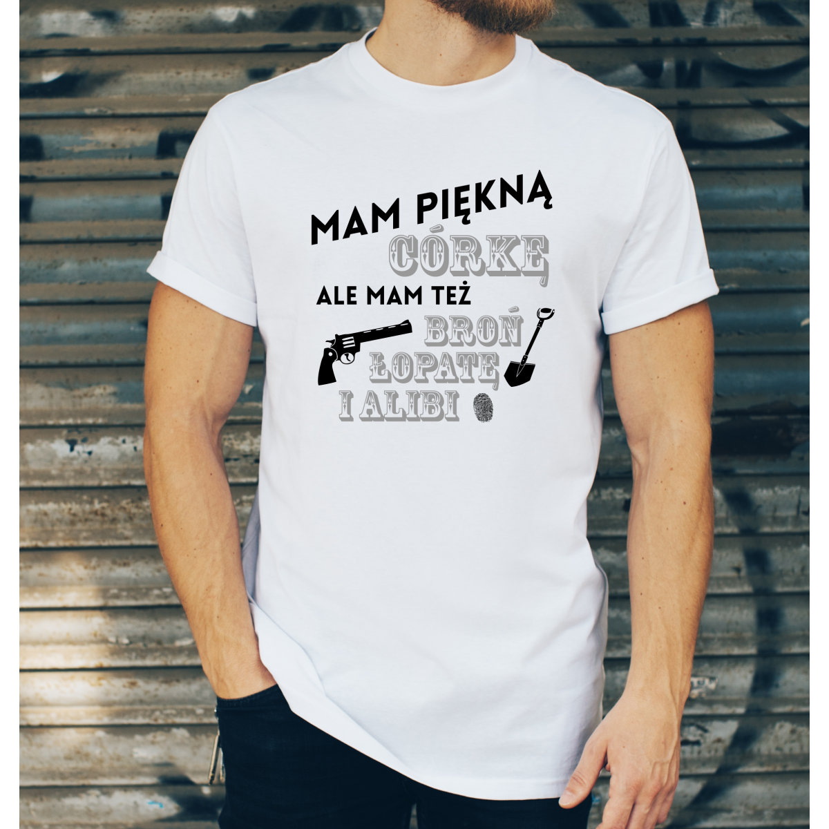 T-shirt oversize DTG mam piękną córkę