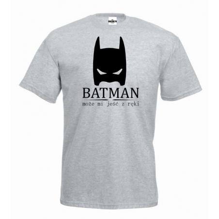 t-shirt batman szaro-czarna