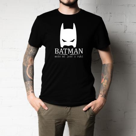 t-shirt batman szaro-czarna