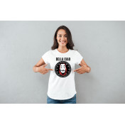 T-shirt lady slim DTG  bella ciao
