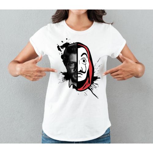 T-shirt lady slim DTG  van gogh