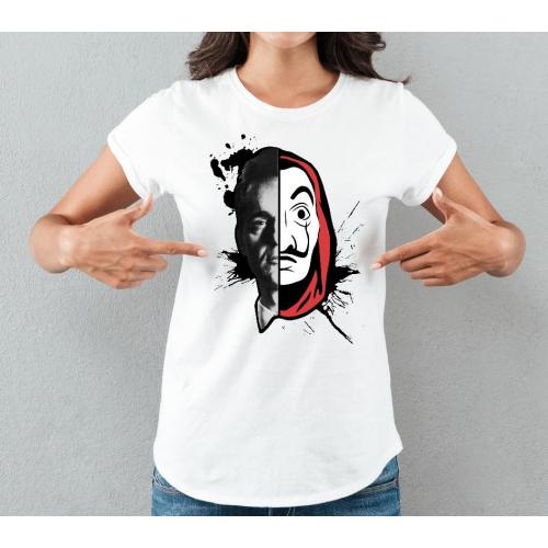 T-shirt lady slim DTG  van gogh