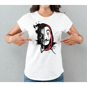 T-shirt lady slim DTG  van gogh