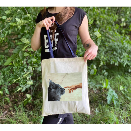 Torba dtg cat michał anioł  kolorowe uszy