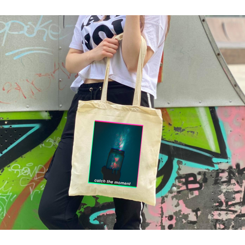 Torba bawełniana ecri Catch the moment