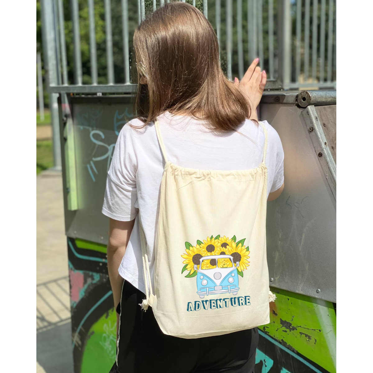 plecak worek ecru DTG adventure