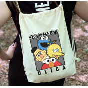 plecak worek ecru DTG kreskówki 1